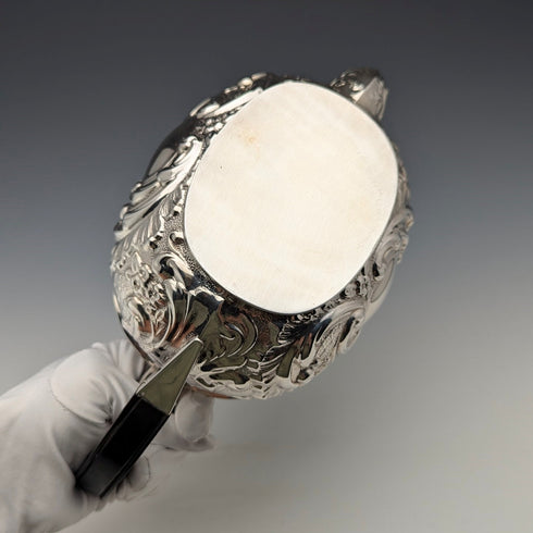 1906 British antique sterling silver teapot 458g John Rose